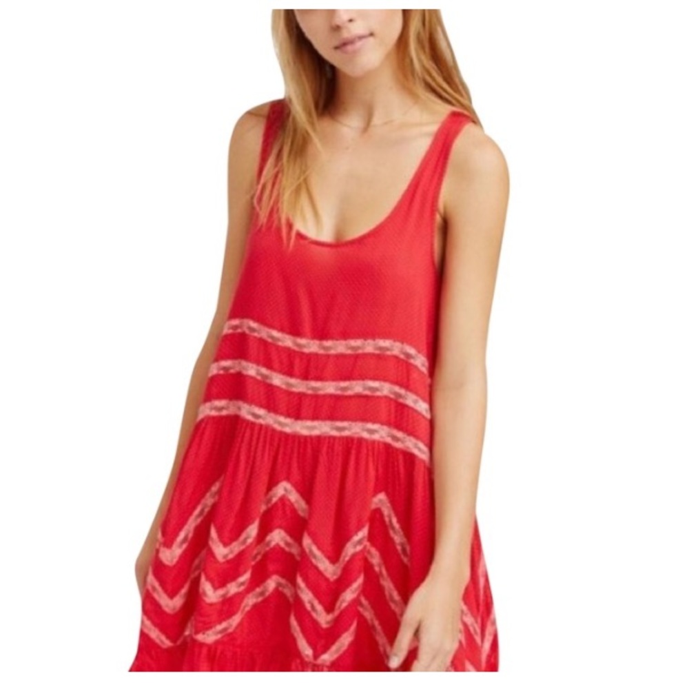 Free People Voile and Lace Trapeze Dress